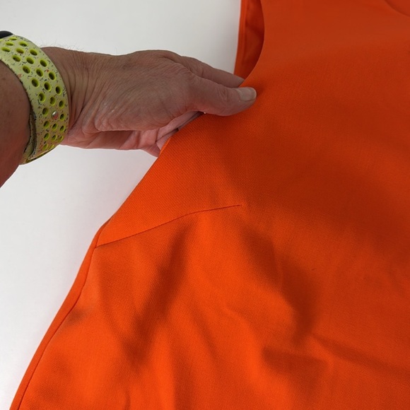 Victoria Beckham for Target Orange Sleeveless Tank Top with Scallop Blouse - Picture 6 of 13